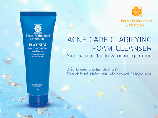 Tenamyd Platinum Acne Care Clarifying Foam Cleanser 2