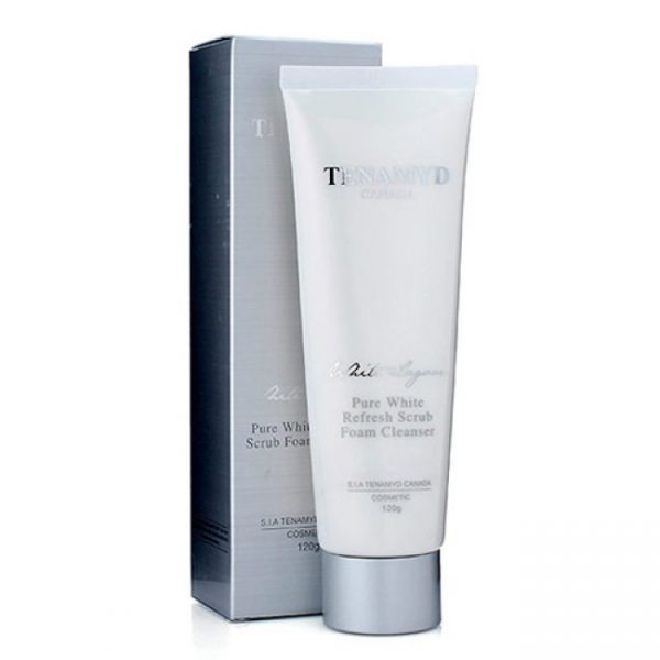 Tenamyd Pure White Refresh Scrub Foam Cleanser 2